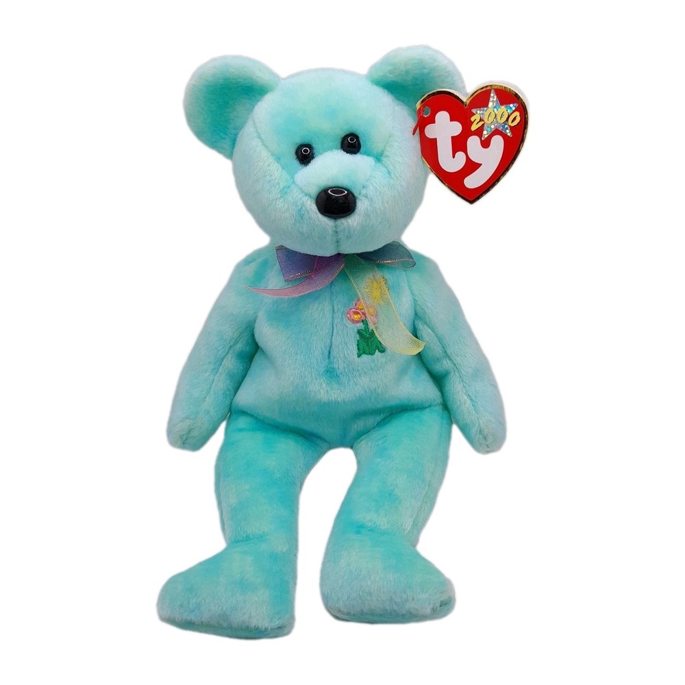 TY Beanie Baby Ariel‎ the Bear Plush 8.5" MWMT Retired 2000